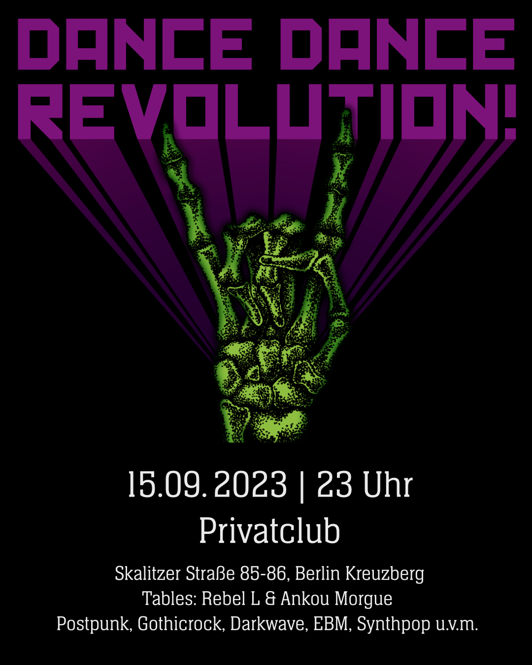 Flyer Dance Dance Revolution 15.09.2023