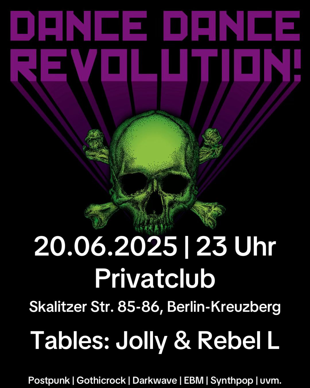 Flyer Dance Dance Revolution 20.06.2025