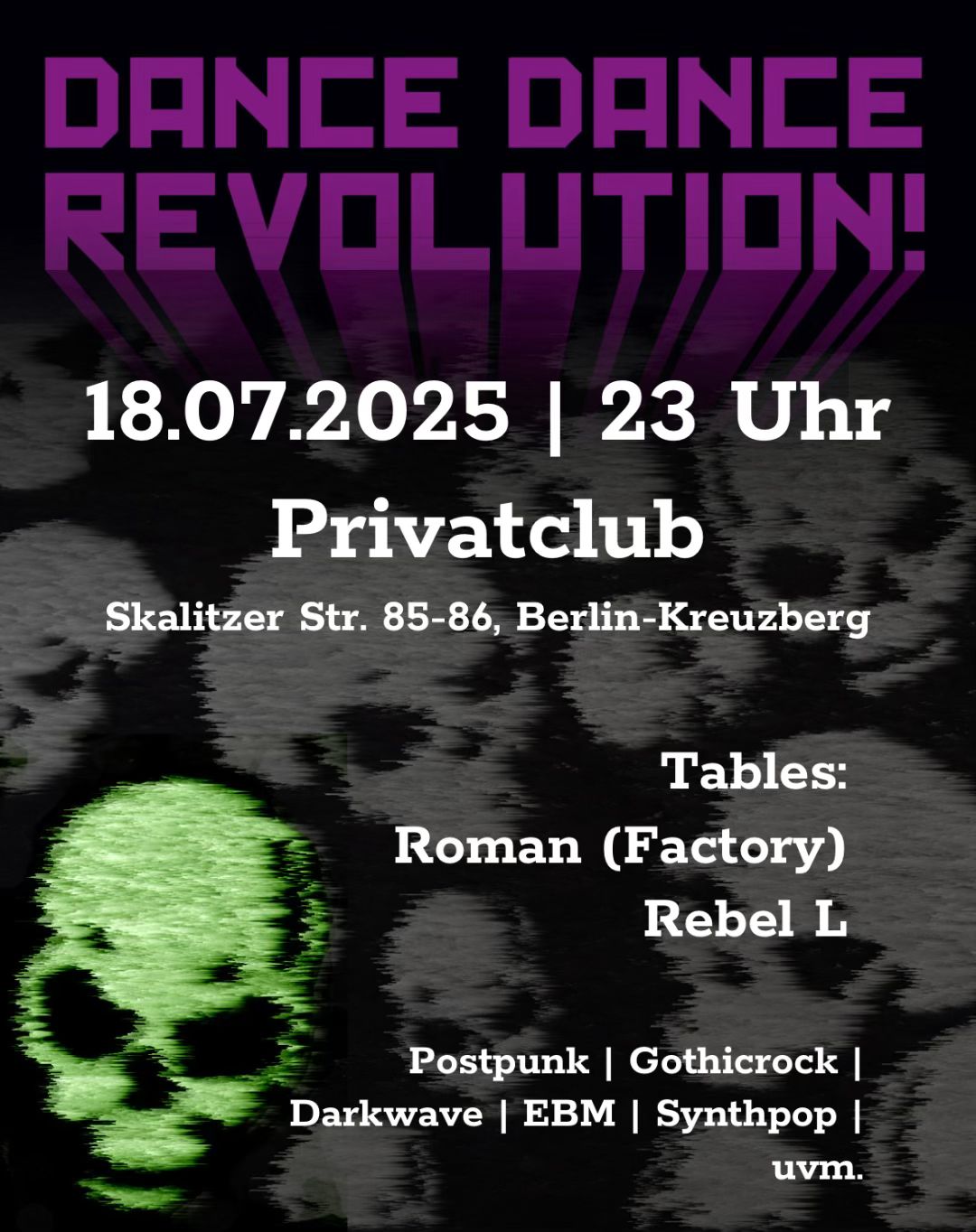 Flyer Dance Dance Revolution 18.07.2025