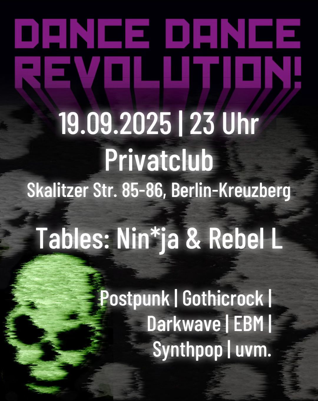 Flyer Dance Dance Revolution 19.09.2025