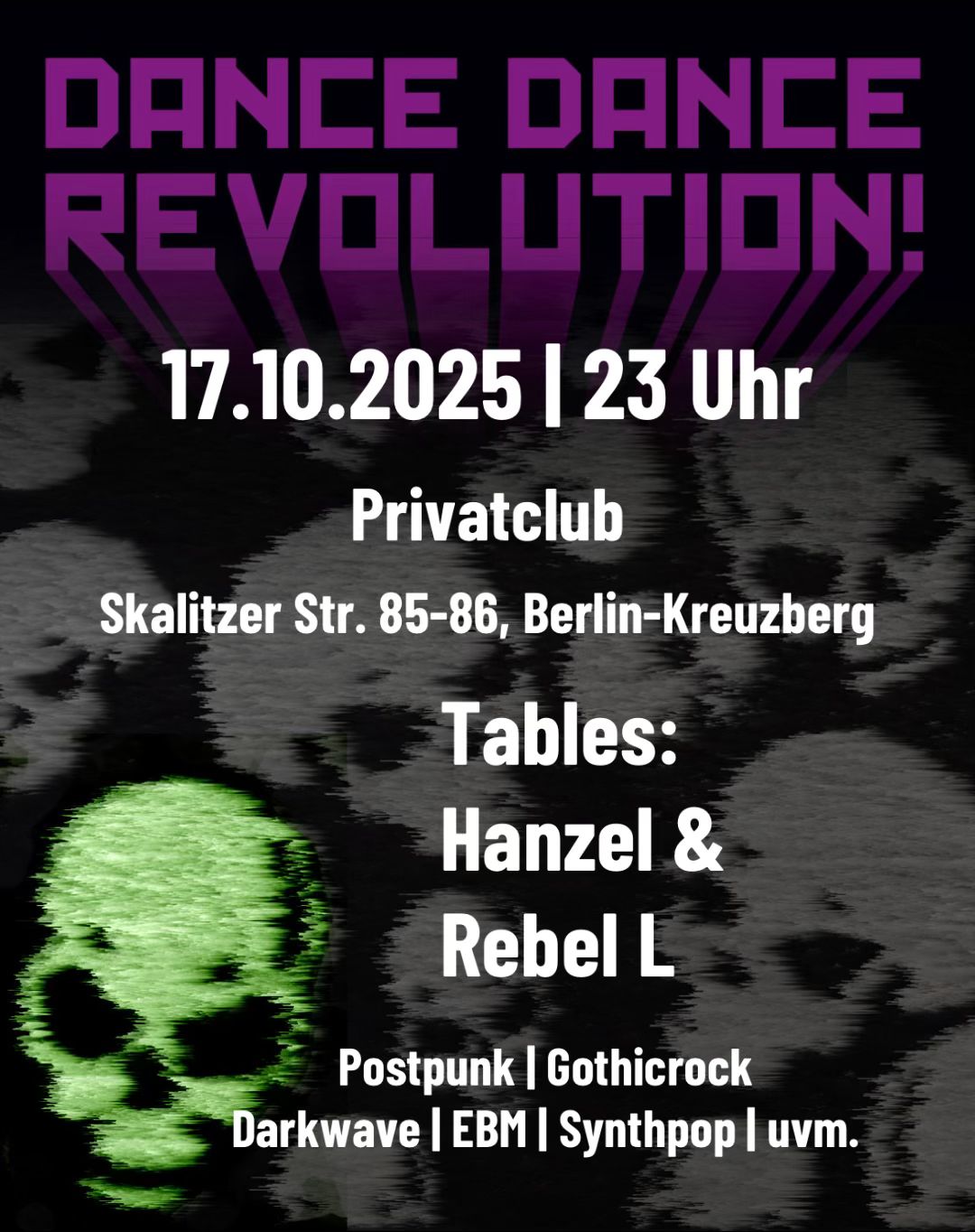 Flyer Dance Dance Revolution 17.10.2025