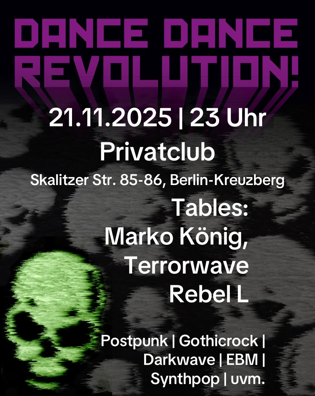 Flyer Dance Dance Revolution 21.11.2025