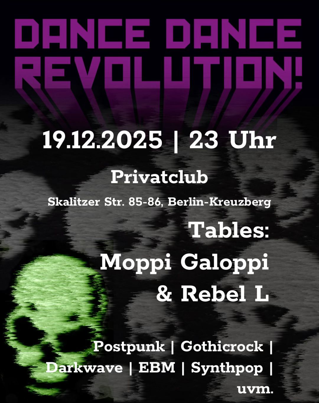 Flyer Dance Dance Revolution 19.12.2025
