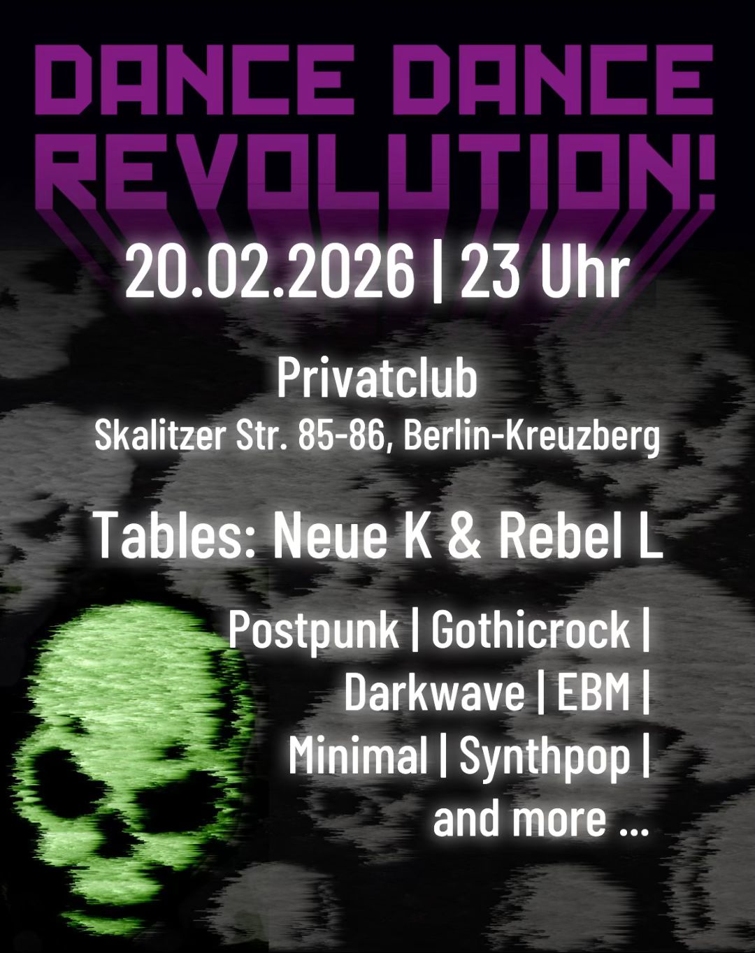 Flyer Dance Dance Revolution 20.02.2026