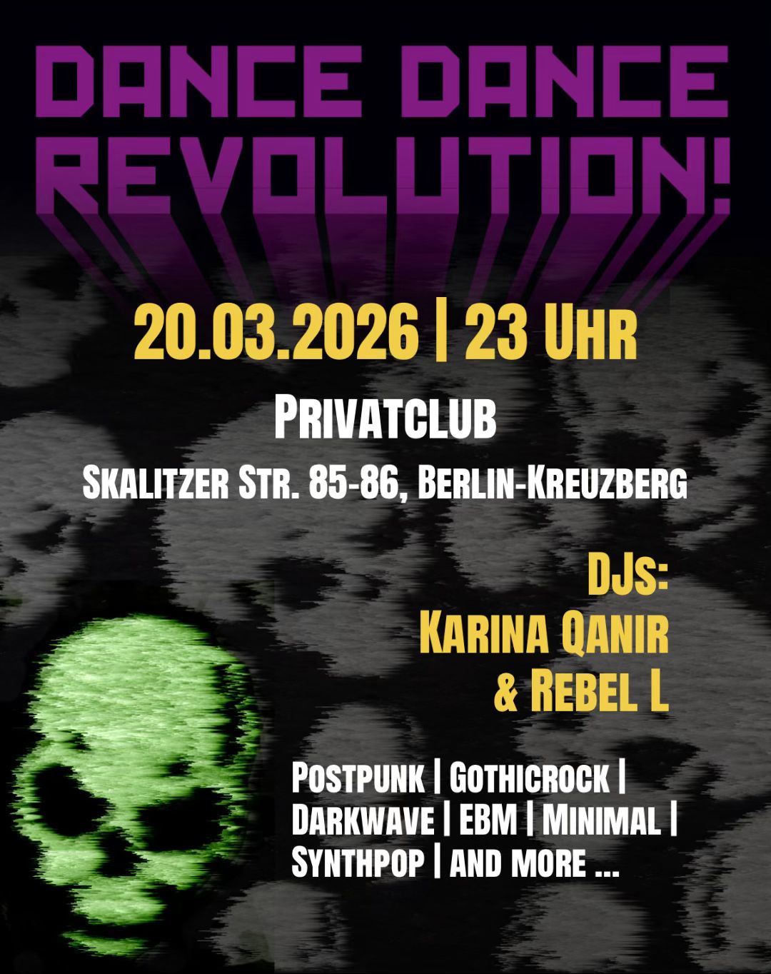 Flyer Dance Dance Revolution 20.03.2026